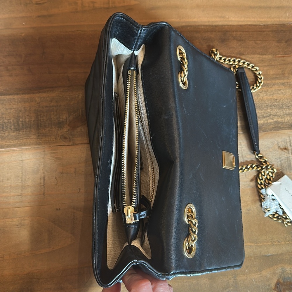 Tory Burch Kira Chevron Convertible Purse/ Bag - Picture 10 of 16